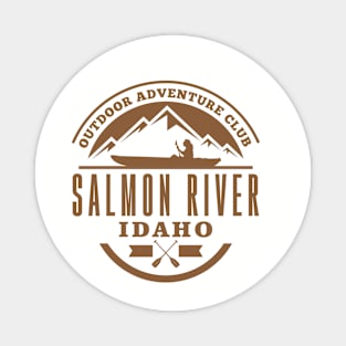 Canoe Salmon River Idaho Magnet